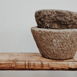 Vintage Indian Stone Bowl (Style Three)